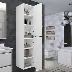 Opadiris Шкаф пенал Фреш 35 подвесной белый – фотография-3